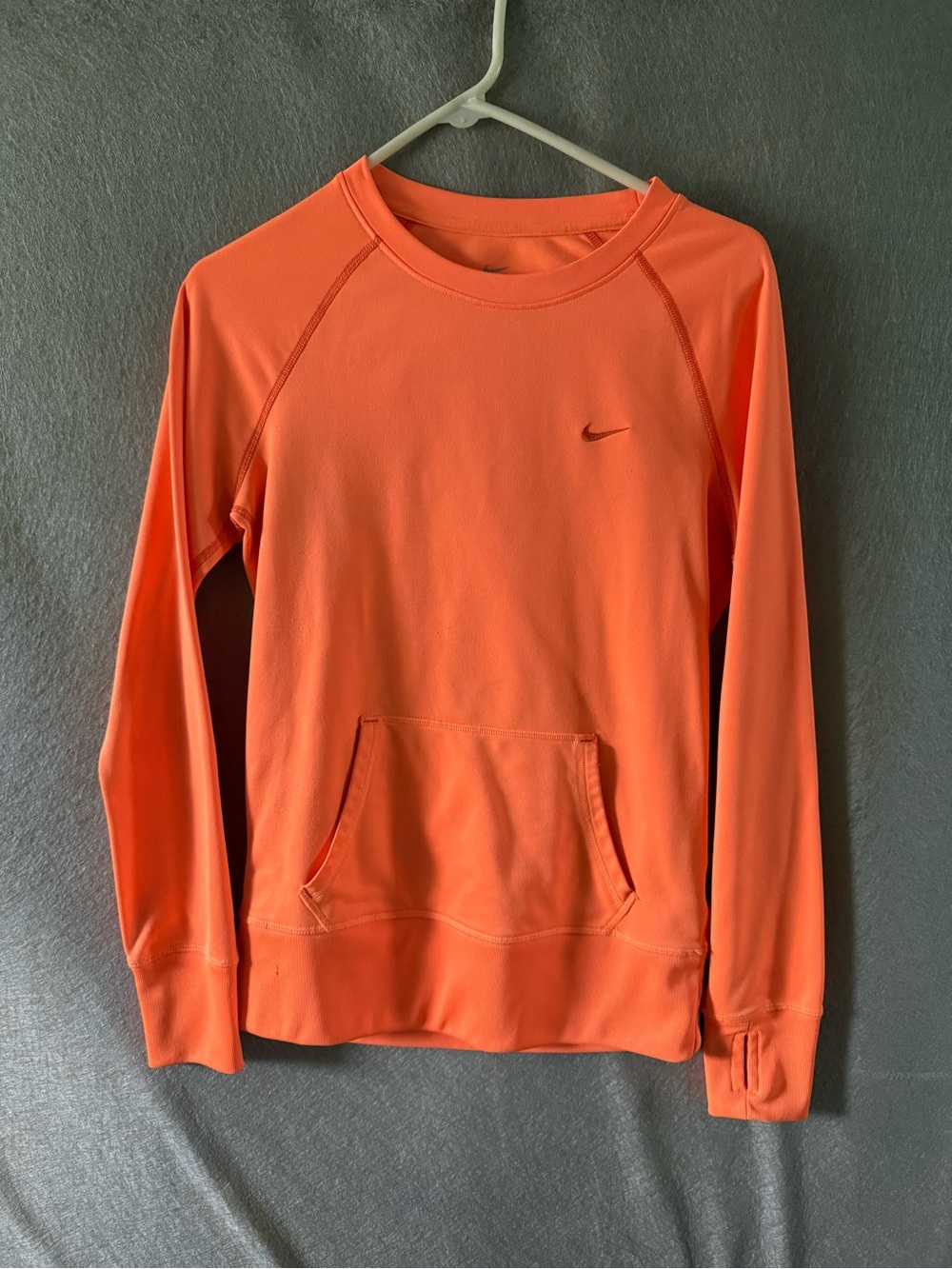 Nike Women’s Orange Long-Sleeve Training Sweatshirt